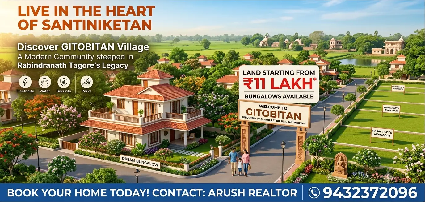 Plots & Bungalows in Santiniketan | Gitobitan Village