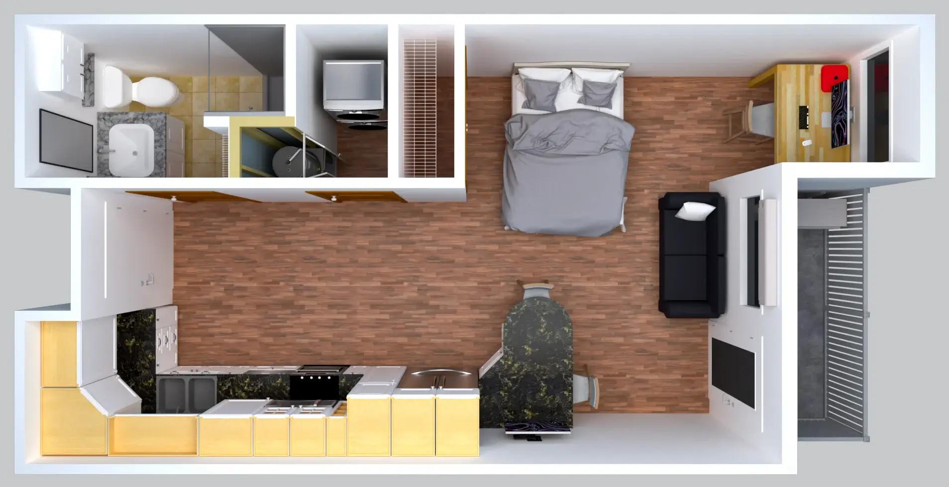 1RK Studio Apartments in New Town Kolkata | Royal Studio